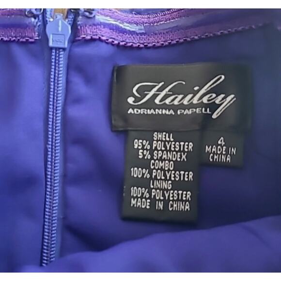 Hailey Adrianna Papell Safire Strapless Dress Size 4 - Picture 11 of 11